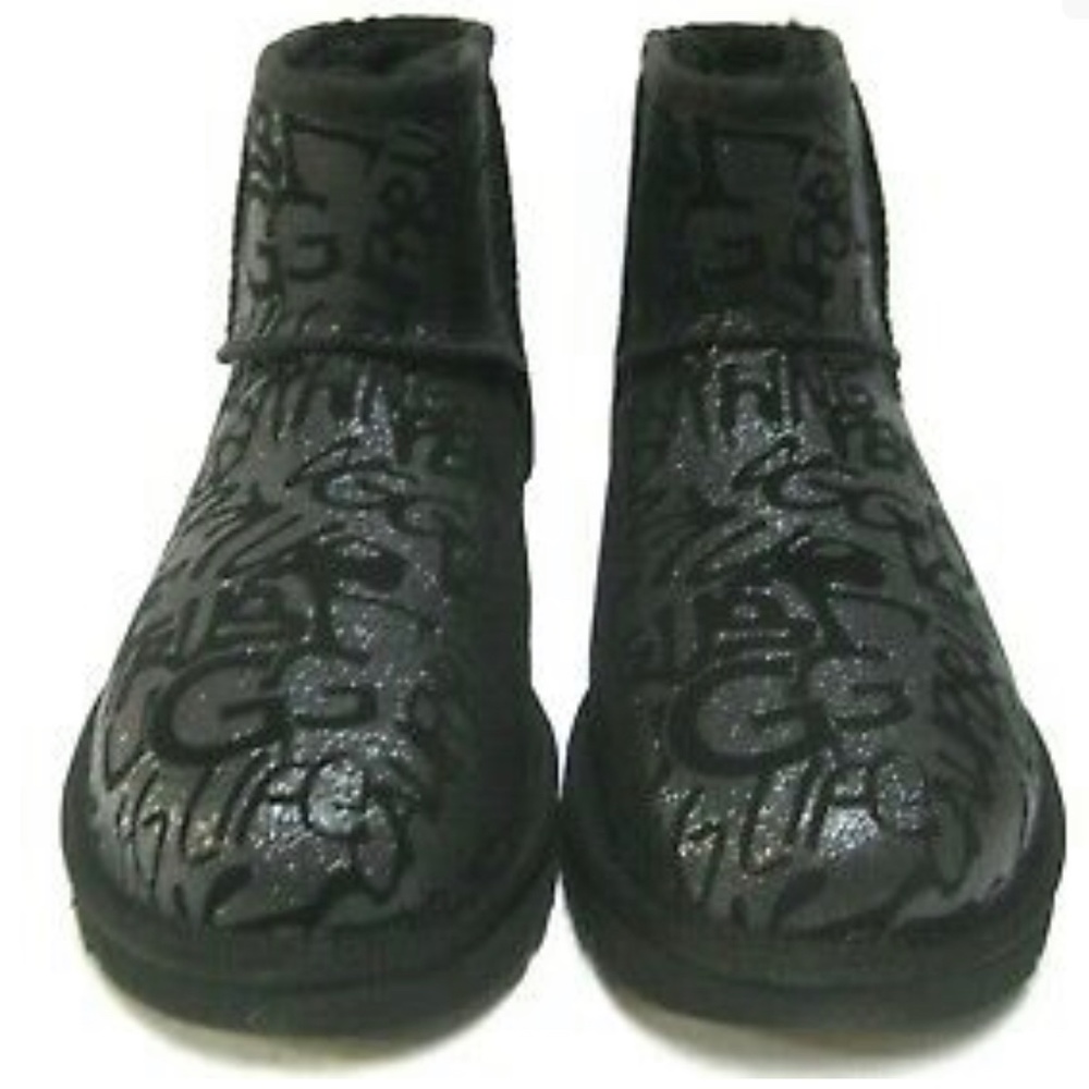 UGG CLASSIC MINI SPARKLE GRAFFITI